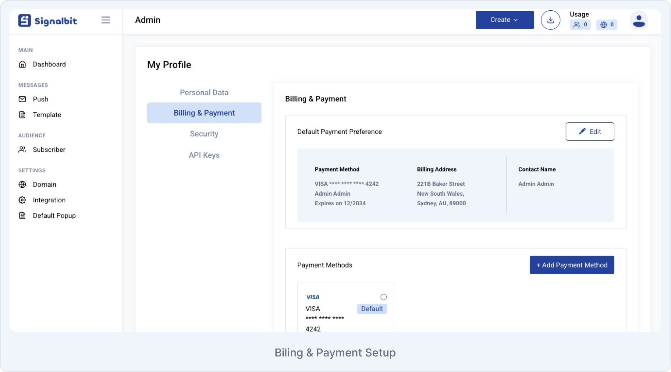 Signalbit Dashboard